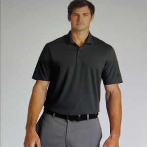 NWT Nike Dri Fit Micro Pique Tall Man Dark Gray Polo Golf Shirt Size XL-Tall
